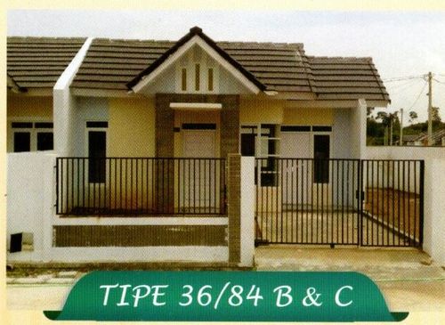 foto tampak rumah tipe 36/84 B&C perumahan Griya Permata Asri