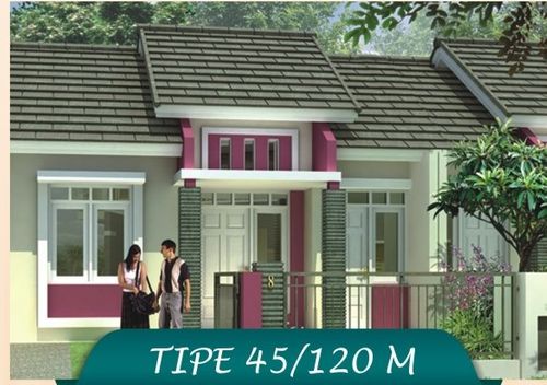 foto tampak rumah tipe 45/120M perumahan Griya Permata Asri