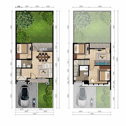 foto denah rumah tipe Aurora perumahan CITRALAND PALEMBANG - CLUSTER INARI