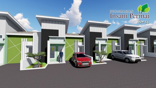 foto tampak rumah tipe Rumah Tinggal 54/132 perumahan Insani Permai
