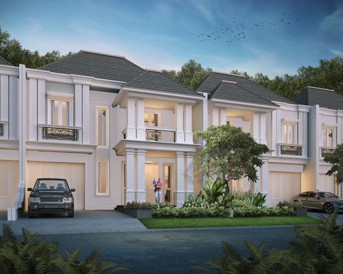 foto tampak rumah tipe Onega 2 perumahan CITRALAND PALEMBANG - CLUSTER INARI