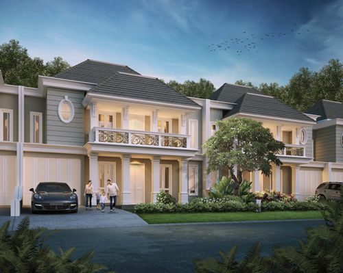 foto tampak rumah tipe Onega 1 perumahan CITRALAND PALEMBANG - CLUSTER INARI