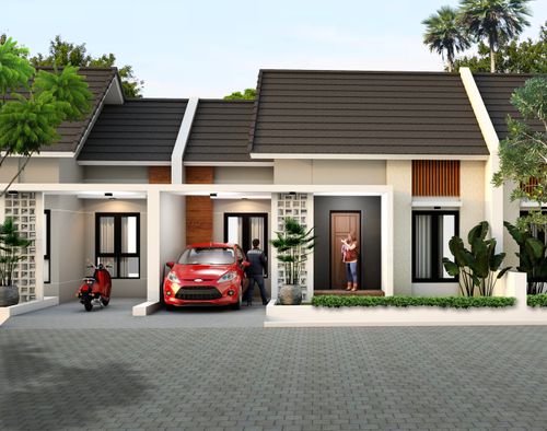 foto tampak rumah tipe 60 perumahan KANAYA PARK VIEW