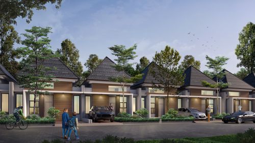 foto tampak rumah tipe 40 C perumahan KANAYA PARK VIEW