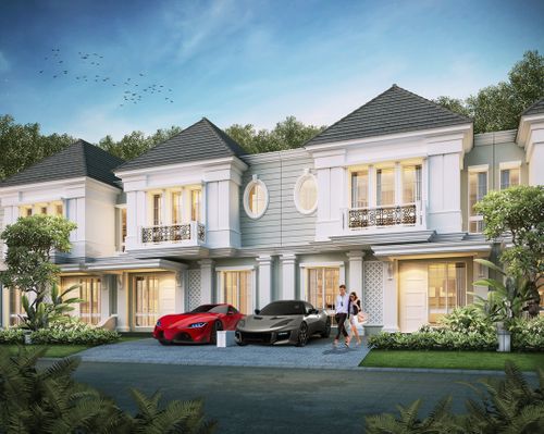 foto tampak rumah tipe Inari Extention A perumahan CITRALAND PALEMBANG - CLUSTER INARI