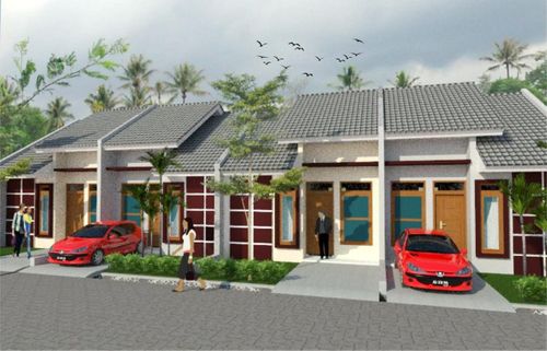 foto tampak rumah tipe CALISTA 3 perumahan GRIYA WARINGIN INDAH
