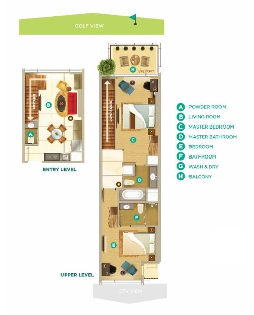 foto denah rumah tipe ULTIMATE SUITES perumahan SPRINGHILL ROYALE SUITES (SPRINGHILL GOLF PENTHOUSE)