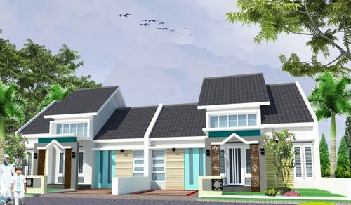 foto tampak rumah tipe 45 perumahan PERUMAHAN AL KAUTSAR