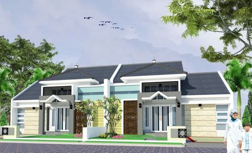 foto tampak rumah tipe 70 perumahan PERUMAHAN AL KAUTSAR