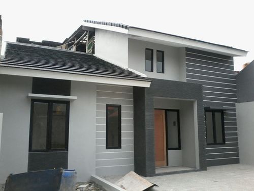 foto tampak rumah tipe Lavender perumahan Griya Kencana II