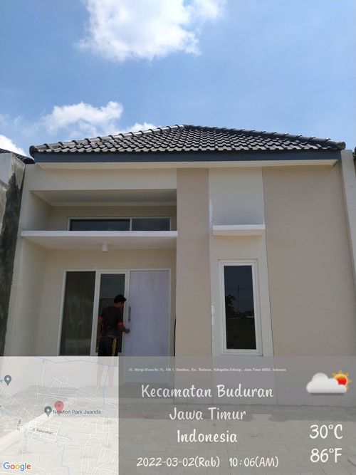 foto tampak rumah tipe 38.4 perumahan Newtown Park