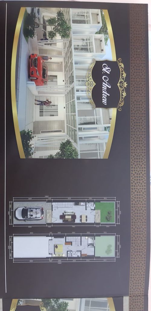 foto denah rumah tipe ST. ANDREW perumahan NEW IMPERIAL GADING II