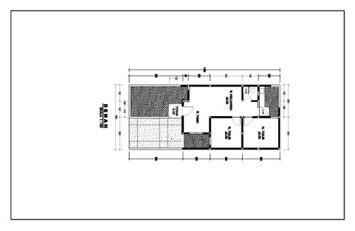 foto denah rumah tipe 45/84 E4-124 perumahan PT ALAM MAHAMERU