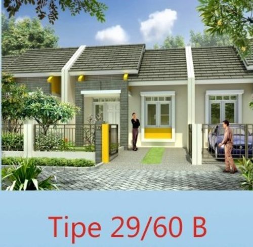 foto tampak rumah tipe 29/60B perumahan Griya Permata Asri