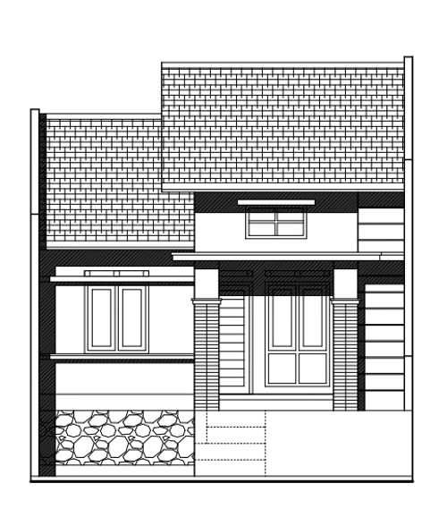 foto tampak rumah tipe 48 130 B perumahan RINGIN ASRI 2
