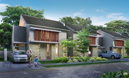 foto tampak rumah tipe Jasmine 1C Hoek 272 (17-Des-21) perumahan CitraIndah City Bukit Orchid