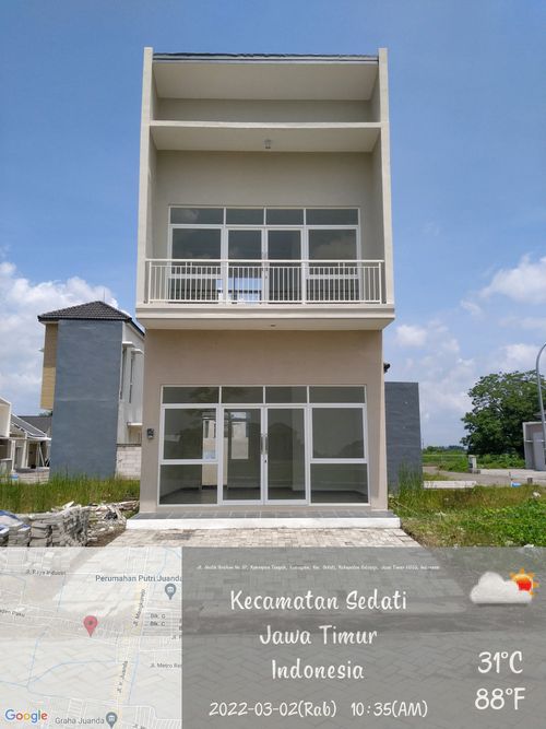 foto tampak rumah tipe Ruko 1.1 perumahan Newtown Park