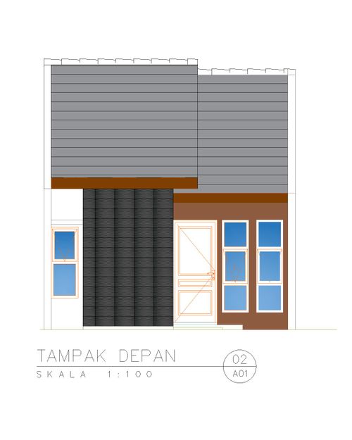 foto tampak rumah tipe C07B-1 perumahan Kepuren Residence (Kepuren)