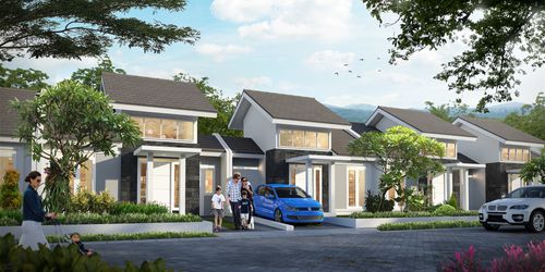 foto tampak rumah tipe Tulip 5 (17-Des-21) perumahan CitraIndah City Bukit Tulip