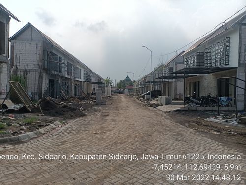 foto posisi tengah perumahan Mutiara City