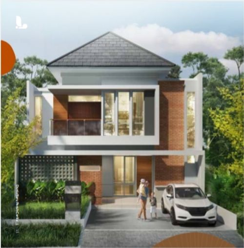 foto tampak rumah tipe Boulevard 86 perumahan BSB VILLAGE CLUSTER LOKKA