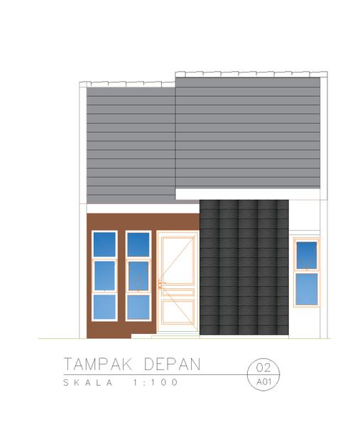 foto tampak rumah tipe C07B-2 perumahan Kepuren Residence (Kepuren)