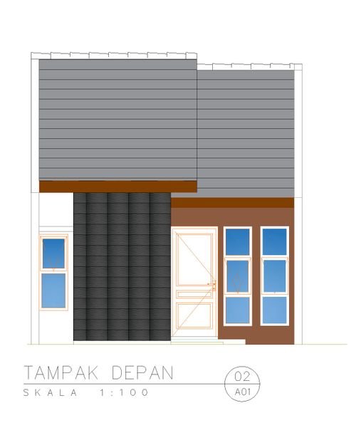 foto tampak rumah tipe C07B-3 perumahan Kepuren Residence (Kepuren)
