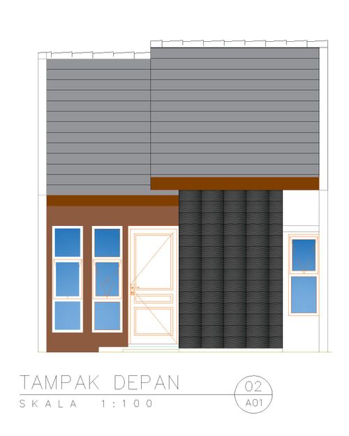 foto tampak rumah tipe C07B-4 perumahan Kepuren Residence (Kepuren)