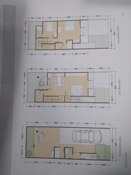 foto denah rumah tipe B 12 perumahan THE UPPERHOUSE RESIDENCE