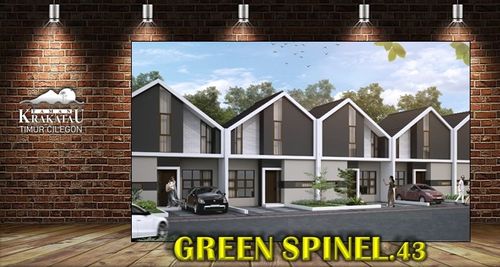 foto tampak rumah tipe Green Spinel 43/60 perumahan TAMAN KRAKATAU - WARINGINKURUNG