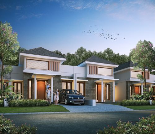 foto tampak rumah tipe 58 - De' Rafflesia perumahan MANGLI RESIDENCE