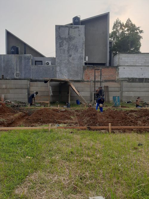 foto tampak rumah tipe 45/92 perumahan Sawangan Residence Ideal