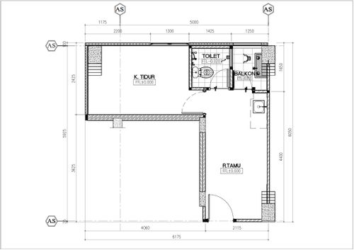 foto denah rumah tipe 1BRB perumahan APARTEMEN BASSURA CITY