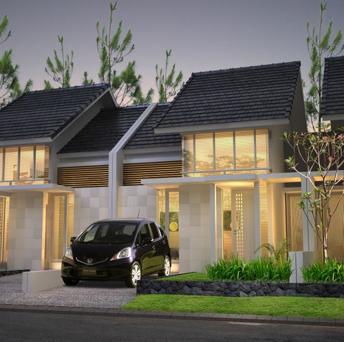 foto tampak rumah tipe VICTORIAN perumahan DE CASSABLANCA RESIDENCE