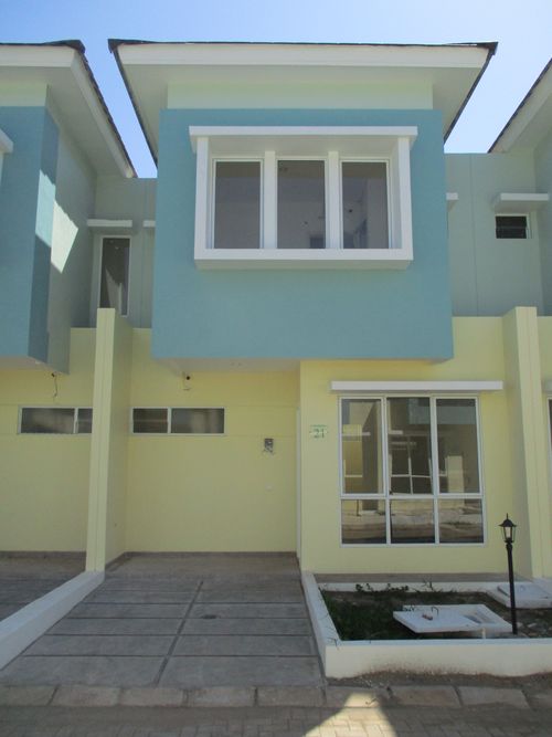 foto tampak rumah tipe Air (6x12) perumahan Water Front City 2 Atmosphere