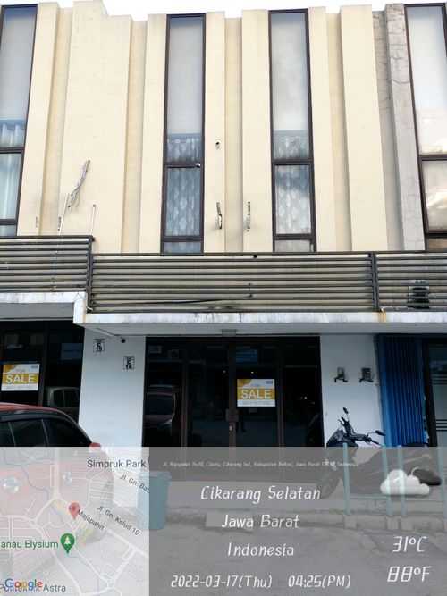 foto denah rumah tipe Shophouse Magnetica Square perumahan RUKO MAGNETICA