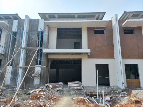 foto tampak rumah tipe ALAMANDA perumahan PIK2 - DISTRICT 17