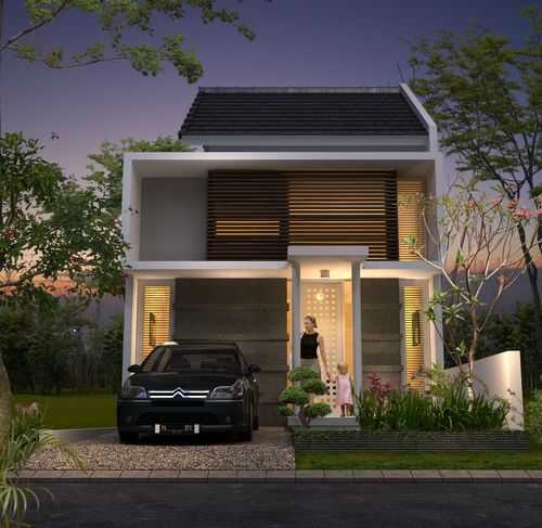 foto tampak rumah tipe LOFT perumahan DE CASSABLANCA RESIDENCE