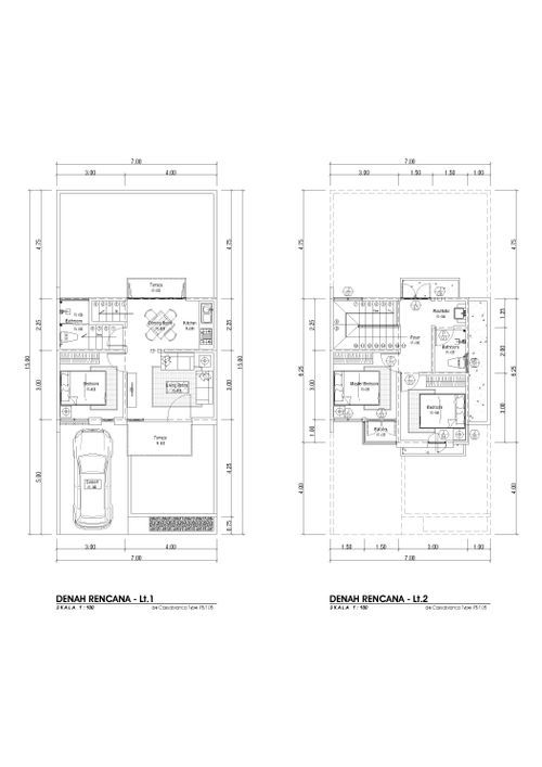 foto denah rumah tipe VERANIZA HOOK perumahan DE CASSABLANCA RESIDENCE