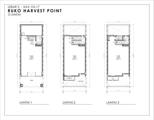 foto denah rumah tipe HARVEST POINT - FA 17 (2022) perumahan GRAND HARVEST