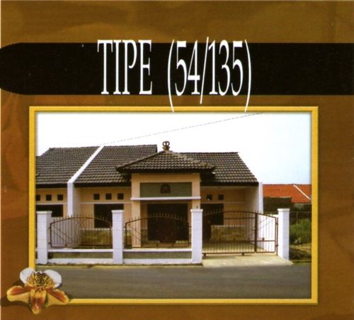 foto tampak rumah tipe 54/135 perumahan TAMAN KRAKATAU - WARINGINKURUNG