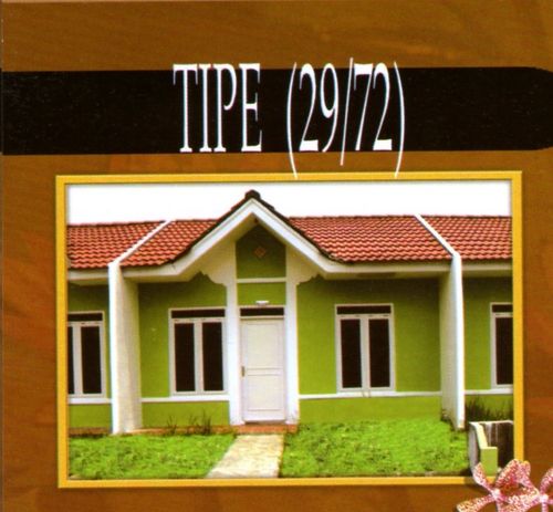 foto tampak rumah tipe 29/72 perumahan TAMAN KRAKATAU - WARINGINKURUNG