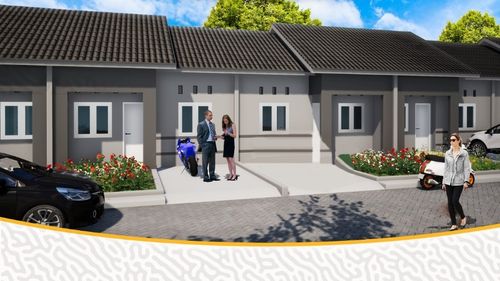 foto tampak rumah tipe 36 perumahan Cipta Residence