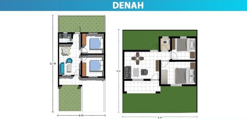 foto denah rumah tipe 36 perumahan Cipta Residence