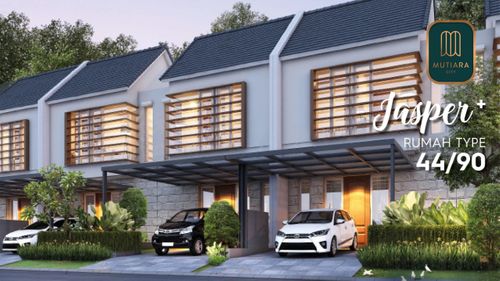 foto tampak rumah tipe JASPER+ 44/90 perumahan Mutiara City