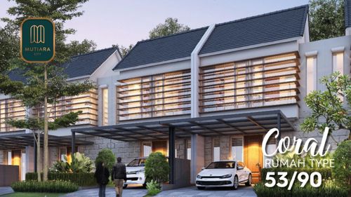 foto tampak rumah tipe CORAL 53/90 perumahan Mutiara City