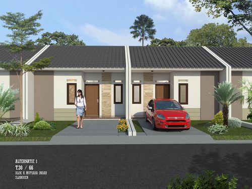 foto tampak rumah tipe 30 65 G perumahan BUMI SLANGGEN INDAH