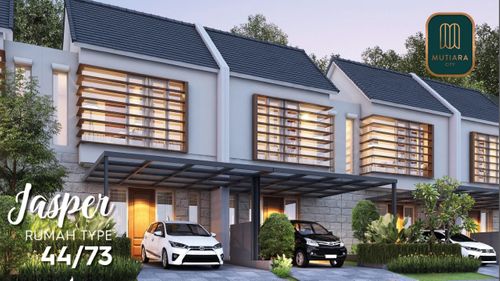 foto tampak rumah tipe JASPER 44/73 perumahan Mutiara City