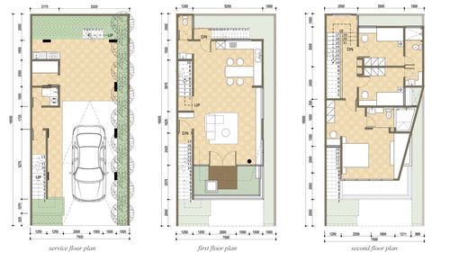 foto denah rumah tipe B 11 perumahan THE UPPERHOUSE RESIDENCE