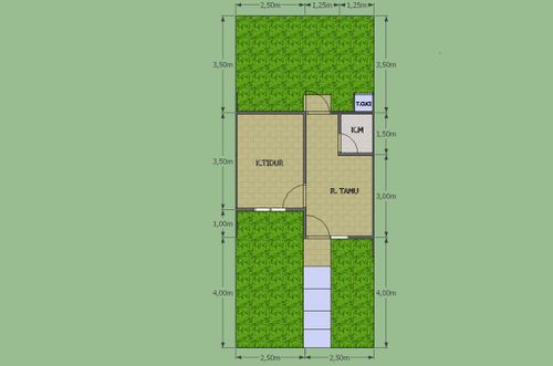 foto denah rumah tipe 22 perumahan MUTIARA BEKASI JAYA 2